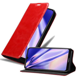 Coque pour Honor 8A Housse en ROUGE DE POMME Etui Case Cover Protection Portefeuille Wallet