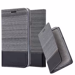 Étui Book Style - CADORABO - Samsung Galaxy A20e - GREY BLACK - Fermeture magnétique - Fonction support