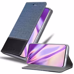 Coque pour OnePlus 7 Housse en BLEU FONCÉ NOIR Etui Case Cover Protection fermeture magnétique