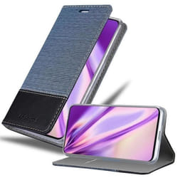 Coque pour OnePlus 7 Housse en BLEU FONCÉ NOIR Etui Case Cover Protection fermeture magnétique