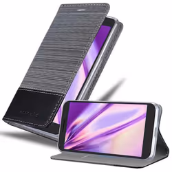 Cadorabo DE-125442, Folio porte carte, Alcatel, Alcatel 1 2019, 12,7 cm (5"), Noir