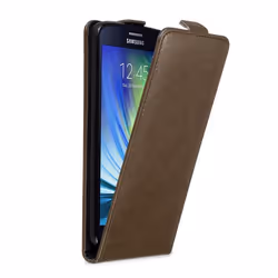 Coque pour Samsung Galaxy A8 2015 Etui en MARRON CAFÉ Housse Case Cover Protection Flip magnétique Portefeuille