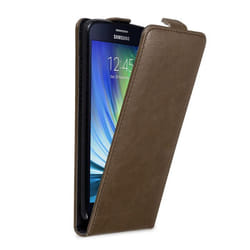 Coque pour Samsung Galaxy A8 2015 Etui en MARRON CAFÉ Housse Case Cover Protection Flip magnétique Portefeuille
