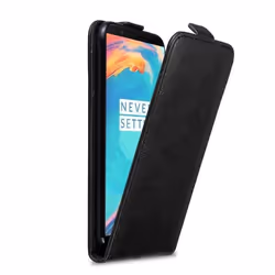 Coque pour OnePlus 5T Etui en NOIR NUIT Housse Case Cover Protection Flip magnétique Portefeuille