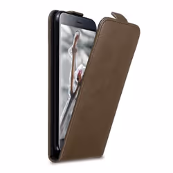 Coque pour Asus ZenFone 3 (5.2 Zoll) Etui en MARRON CAFÉ Housse Case Cover Protection Flip magnétique Portefeuille