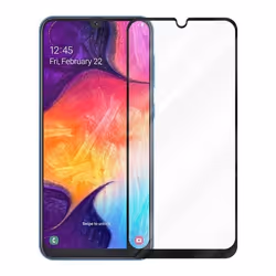 Film de protection en verre trempé - CADORABO - Samsung Galaxy A50 - Noir - 0.3 mm - Résistant aux rayures