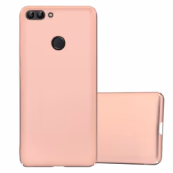 Housse pour Huawei P SMART 2018 / Enjoy 7S Coque en METALLIC OR ROSE Hard Case Cover EtuiProtection métallique Cover