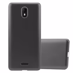 Coque - CADORABO - WIKO VIEW GO - Gris Métallique - Souple - Résistante aux Chocs et Rayures