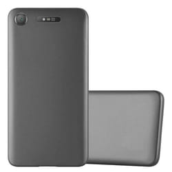 Coque pour Sony Xperia XZ1 Housse en METALLIC GRIS Etui Case Cover Protection Silicone TPU Cover matte