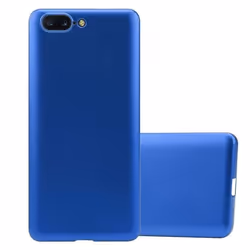 Coque pour OnePlus 5 Housse en METALLIC BLEU Etui Case Cover Protection Silicone TPU Cover matte