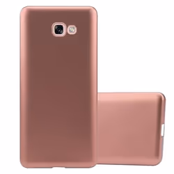 Coque de téléphone - CADORABO - Samsung Galaxy A7 2017 - Métallique Rosé Gold - Ultra Fin - Protection Chocs