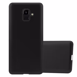 Coque de téléphone - CADORABO - Samsung Galaxy J6 2016 - Noir Métallique - Ultra Fin - Protection Chocs