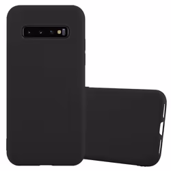 Coque pour Samsung Galaxy S10 PLUS Etui en CANDY NOIR Housse Case Cover Protection Silicone TPU Case