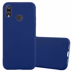 Coque pour Huawei P20 LITE 2018 / NOVA 3E Etui en CANDY BLEU FONCÉ Housse Case Cover Protection Silicone TPU Case