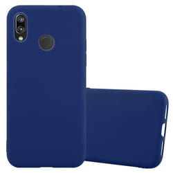 Coque pour Huawei P20 LITE 2018 / NOVA 3E Etui en CANDY BLEU FONCÉ Housse Case Cover Protection Silicone TPU Case