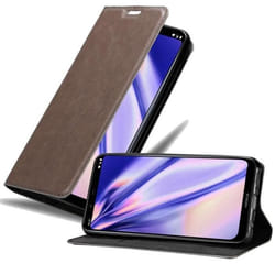 Coque pour Nokia 8.1 Housse en MARRON CAFÉ Etui Case Cover Protection Portefeuille Wallet