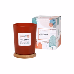 AVA &amp; MAY CA-MA-200, Cylindre, Orange, Blanc, Bois, Amande, Cannelle, Bois de santal, 40 h, 1 pièce(s)