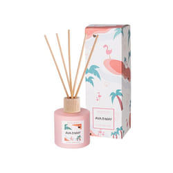 AVA & MAY DI-BA-100 diffuseur aromatique Vase Rotin, Bois Rose, Bois