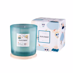 AVA & MAY CA-TU-500, Cylindre, Turquoise, Blanc, Jasmin, Patchouli, 70 h, 1 pièce(s)