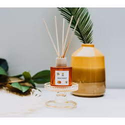 AVA & MAY DI-BR-100 diffuseur aromatique Vase Rotin, Bois Orange, Bois