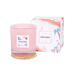 AVA & MAY CA-BA-500 bougie en cire Cylindre Noix de coco, Vanille Rose 1 pièce(s)