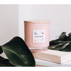 AVA & MAY CA-BA-500 bougie en cire Cylindre Noix de coco, Vanille Rose 1 pièce(s)