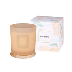 AVA & MAY CA-AR-500 bougie en cire Cylindre Litchi, Magnolia, Vanille Orange, Blanc 1 pièce(s)