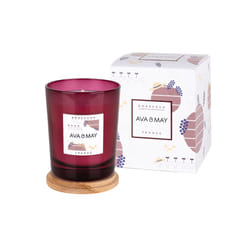 AVA & MAY Bordeaux Duftkerze bougie en cire Rond Fruité Bordeaux, Bois 1 pièce(s)