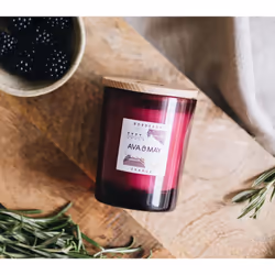 AVA & MAY Bordeaux Duftkerze bougie en cire Rond Fruité Bordeaux, Bois 1 pièce(s)