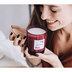 AVA & MAY Bordeaux Duftkerze bougie en cire Rond Fruité Bordeaux, Bois 1 pièce(s)