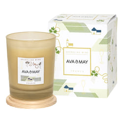 AVA & MAY CA-SPWI-180 bougie en cire Cylindre Framboise, Rose Beige 1 pièce(s)