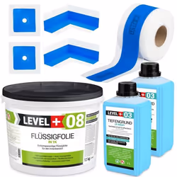 Kit détanchéité pour létanchéité de la douche Salle de bain Bande détanchéité Film liquide 12kg SET303
