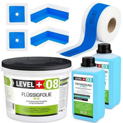Kit détanchéité pour létanchéité de la douche Salle de bain Bande détanchéité Film liquide 12kg SET303