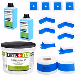 Kit détanchéité pour létanchéité de la douche Salle de bain Bande détanchéité Film liquide 12kg SET321