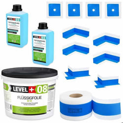 Kit détanchéité pour létanchéité de la douche Salle de bain Bande détanchéité Film liquide 12kg SET321