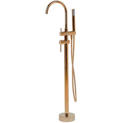 Robinet Mitigeur de Bain sur Pied en Acier Inox Zinc et Laiton Cuivré 116 cm Tugela