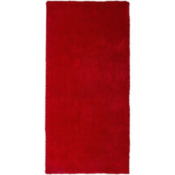 Beliani - Tapis Poils Longs Shaggy Rouge en Polyester et Coton Très Doux au Toucher pour Chambre ou Salon au Style Moderne 80 x 150 cm