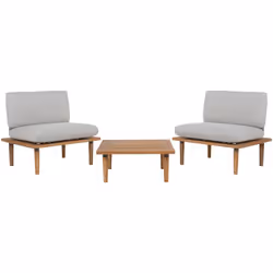 Salon de jardin au style épuré et élégant. Améliorez votre extérieur avec cet ensemble de salon classique. Avec son design mi ...