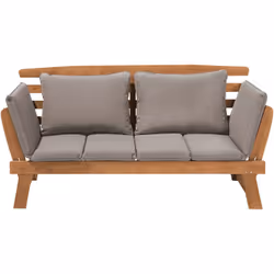 Description générale Banc d'extérieur à 2 places, idéal pour le patio. Ses coussins en peluche offrent confort et douceur. Do ...