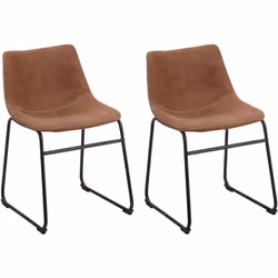 Lot de 2 chaises confortables au design rétro. Les chaises de style du milieu du siècle s'intégreront parfaitement à la décor ...