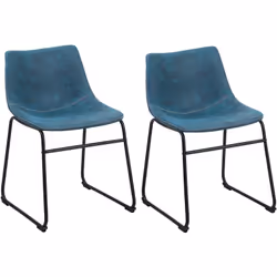 Lot de 2 chaises confortables au design rétro. Les chaises de style du milieu du siècle s'intégreront parfaitement à la décor ...