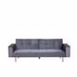 Canapé-lit convertible BELIANI VISNES - Gris - Design élégant - Confort moelleux