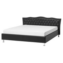 Lit en cuir PU noir 160 x 200 cm METZ