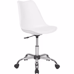 Chaise de bureau moderne avec roulettes au style élégant. Cette chaise pratique au design rétro branché offrent un confort d’ ...