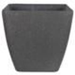 Pot de fleurs gris foncé 42 x 42 x 42 cm ZELI - BELIANI - Carré - Mélange de pierre