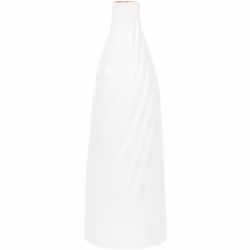 Récipient en terre cuite. Ce vase décoratif blanc constitue un élément de décoration élégant pour tous les espaces. Ses ligne ...