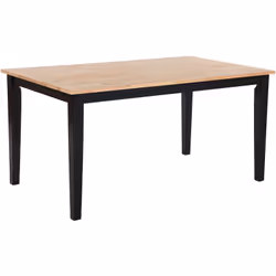 Table de salle à manger au style contemporain. Cette table au design simple, aux lignes épurées et à l'aspect frais et nature ...