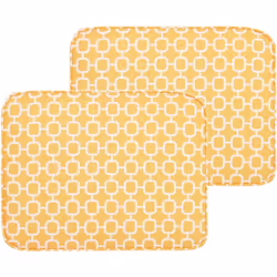 2 coussins d'assise jaunes pour chaises de jardin bistrot. Ce lot de 2 coussins pour chaises de jardin augmentera le niveau d ...
