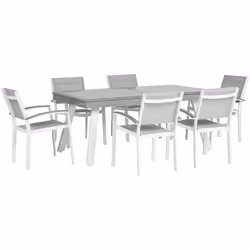 Ensemble de jardin moderne en aluminium. Ce magnifique salon de jardin ajoutera une belle touche contemporaine pour chaque ex ...