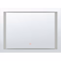Miroir mural rectangulaire avec éclairage LED. Le miroir équipé d'un ruban LED est l'un des meilleurs éléments de décoration  ...